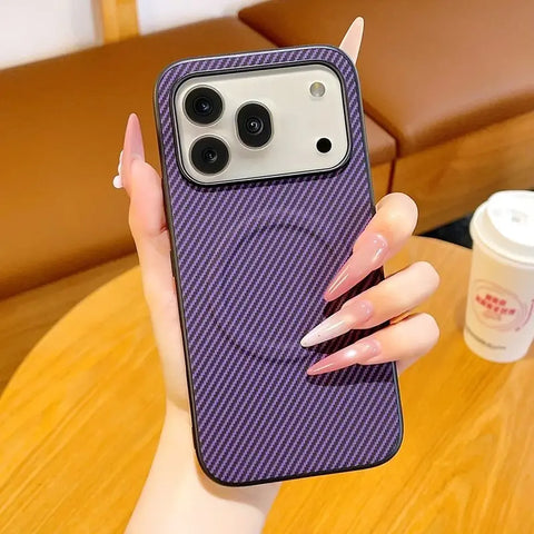 Case Core Carbono Magnético Honor 600 / 600 Pro Púrpura