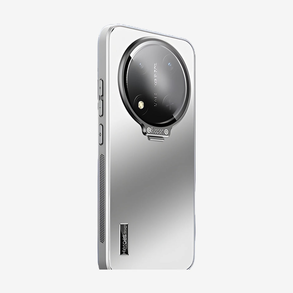 Case CamShield Natural Matte Honor Magic 7 Lite en Plateado: funda mate con protector de cámara que se abre como soporte