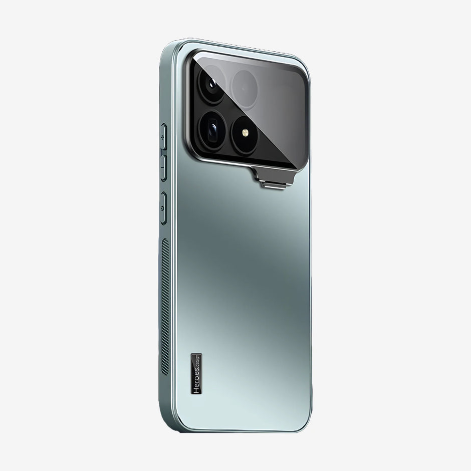 Case CamShield Natural Matte Xiaomi Poco F8 Pro en Verde: funda mate con protector de cámara que se abre como soporte