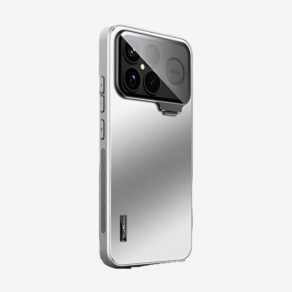 Case CamShield Natural Matte Xiaomi Poco F8 Ultra en Plateado: funda mate con protector de cámara que se abre como soporte
