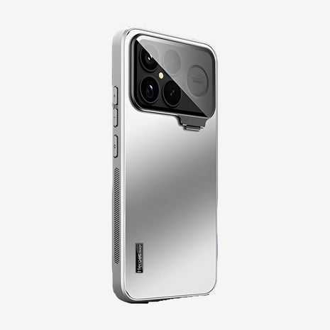 Case CamShield Natural Matte Xiaomi Poco F8 Ultra en Plateado: funda mate con protector de cámara que se abre como soporte