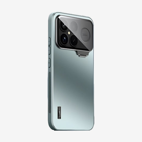 Case CamShield Natural Matte Xiaomi Poco F8 Ultra en Verde: funda mate con protector de cámara que se abre como soporte