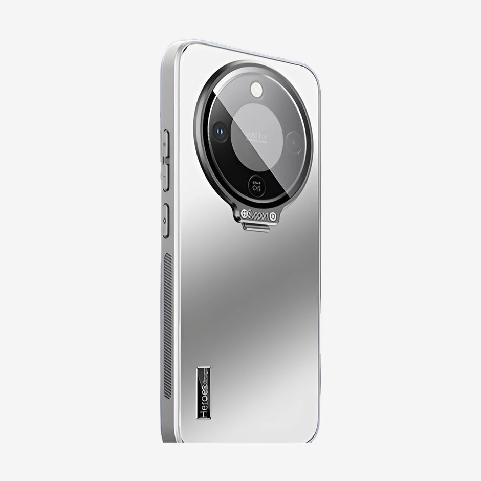Case CamShield Natural Matte Honor Magic 8 Lite en Plateado: funda mate con protector de cámara que se abre como soporte