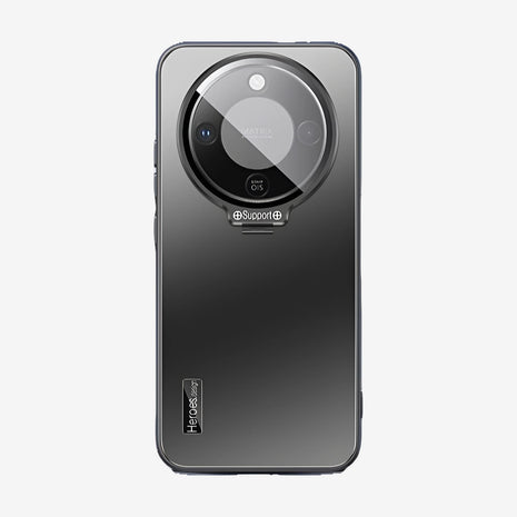 Case CamShield Natural Matte Honor Magic 8 Lite en Negro: funda mate con protector de cámara que se abre como soporte