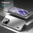 Case CamShield Natural Matte Oppo Reno 14 Plateado: acabado mate natural y marco de cámara con bisagra