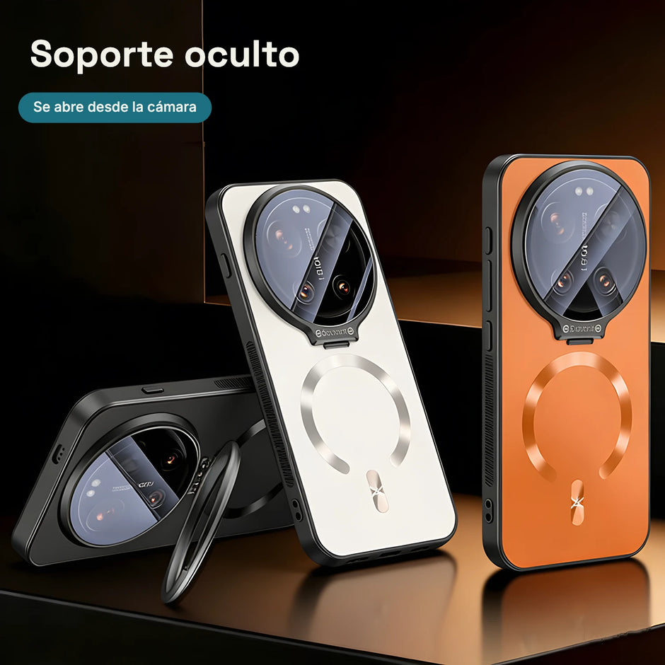 Case CamShield Aura MagSafe Xiaomi 15 Ultra: soporte oculto que se abre desde la cámara