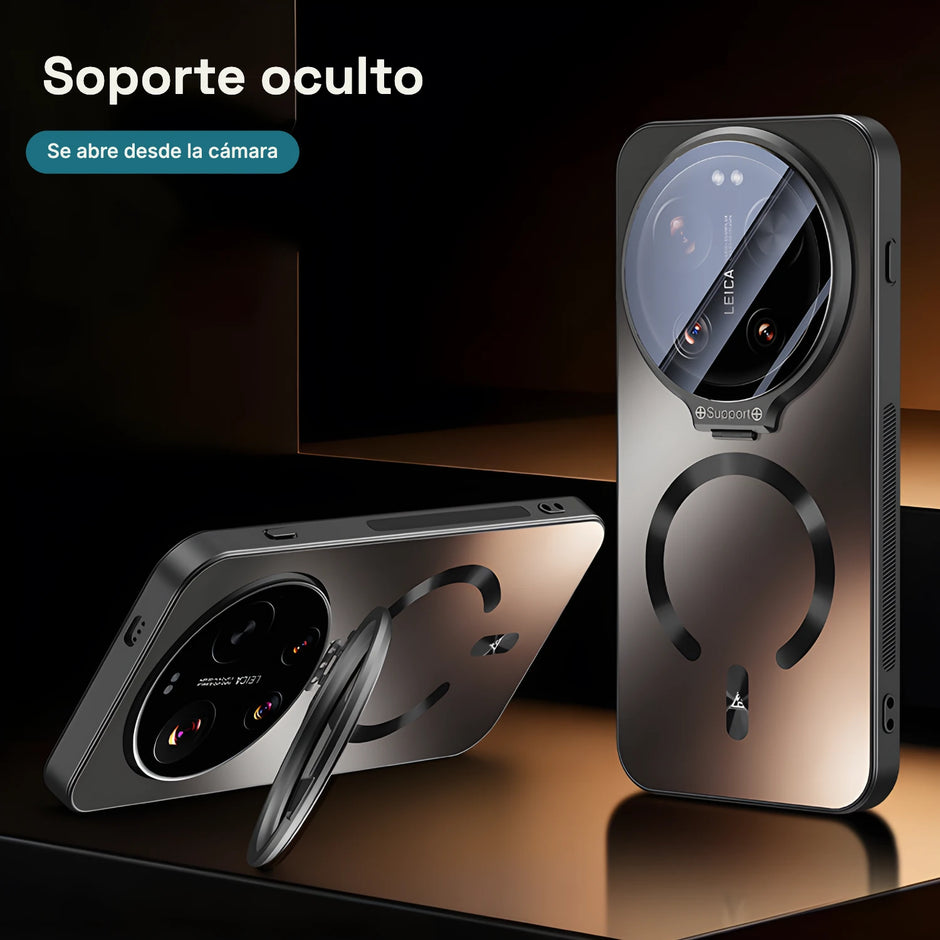Case CamShield Aura MagSafe Xiaomi 15 Ultra: soporte oculto que se abre desde la cámara