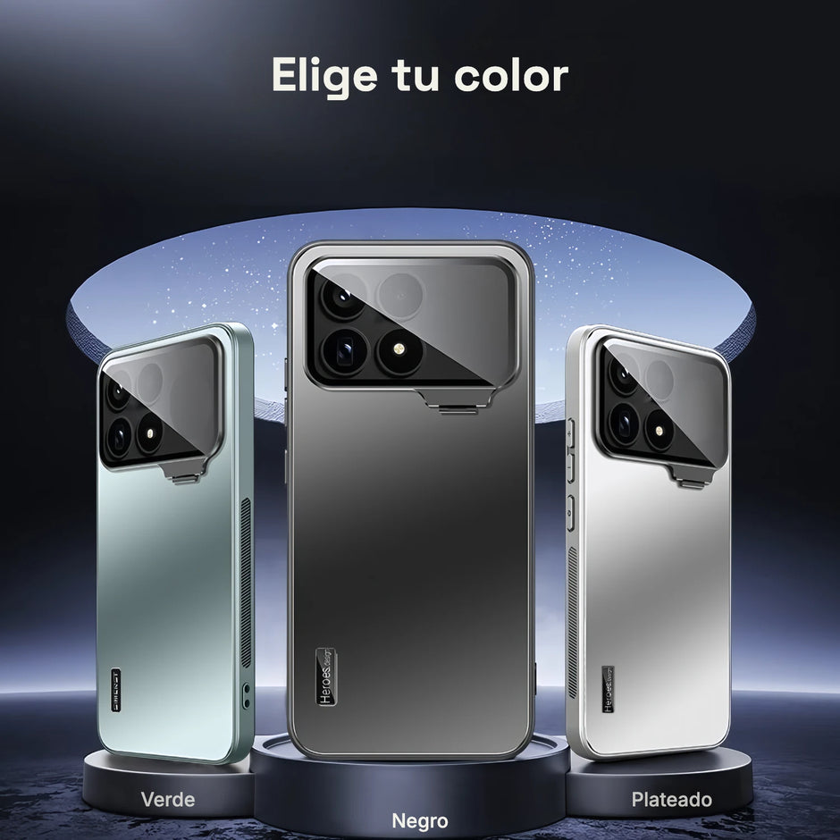 Case CamShield Natural Matte Xiaomi Poco F8 Pro: colores Negro, Verde y Plateado
