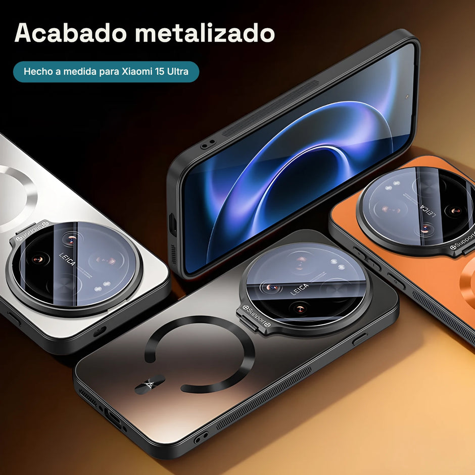 Case CamShield Aura MagSafe Xiaomi 15 Ultra: acabado metalizado hecho a medida para Xiaomi 15 Ultra
