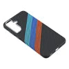 Case de Cuero PU con Diseño de Carbono Galaxy A17 | Tricolor