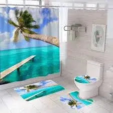 Set de Cortina Baño 4 en 1 - Diseños Modernos Calle Lima 51