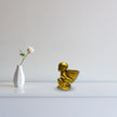 Monje Dorado Decorativo con Cuenco Zen