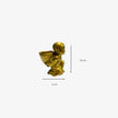Monje Dorado Decorativo con Cuenco Zen