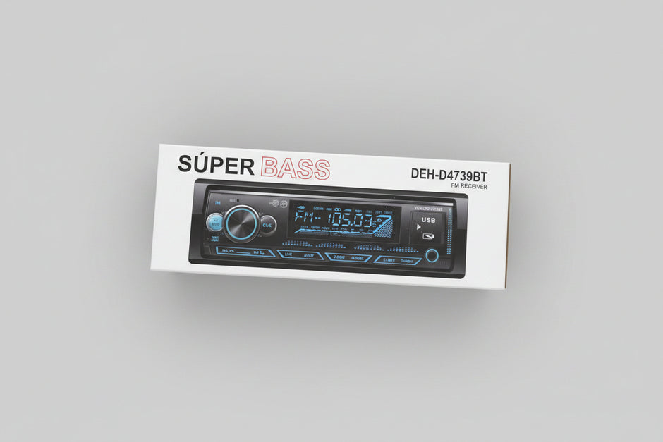 Autoradio  Bluetooth Xbass y Control para Auto y Mototaxi 60Wx4 BOSSNEY | Bluetooth y Control