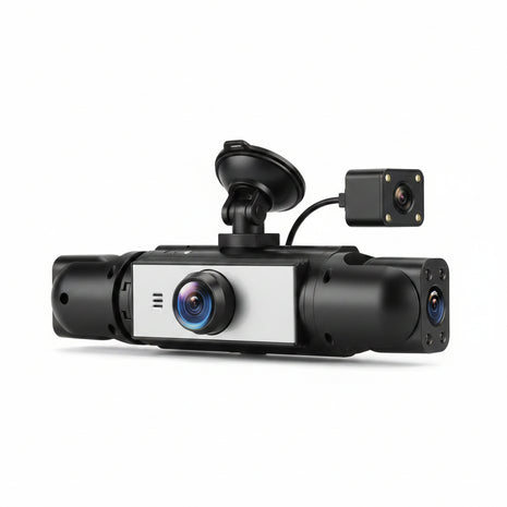 Cámara de Seguridad DashCam con 3 camaras 1080P para Auto y Mototaxi (Frontal + Interior)