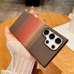 Case de Cuero PU con Diseño de Carbono Galaxy A17 | Sunset Purple