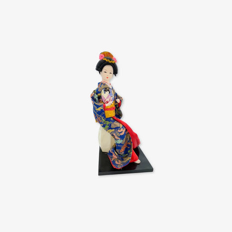 Muñeca japonesa Geisha kimono con base para decoración