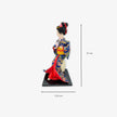 Muñeca japonesa Geisha kimono con base para decoración