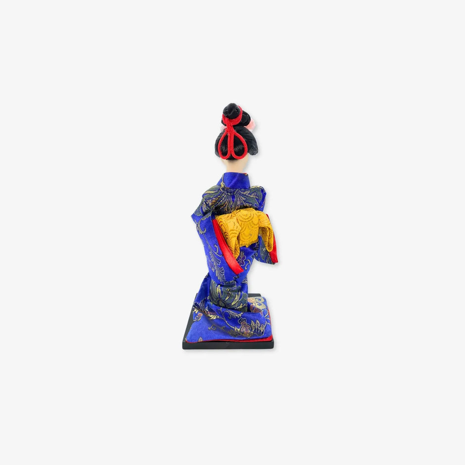 Muñeca japonesa Geisha kimono con base para decoración