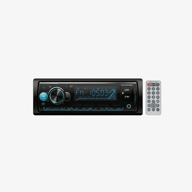 Autoradio BOSSNEY Bluetooth Xbass y Control para Auto y Mototaxi (Panel Desmontable) ( RGB Luces 7 colores)