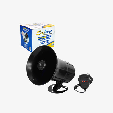SIRENA 12V 50W 03 TONOS C/MICROFONO