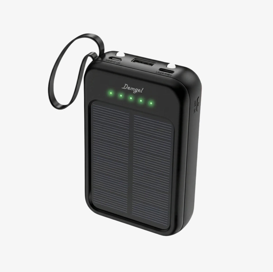 Power Bank Solar 10000mAh Demgel – Carga Rápida para Celular