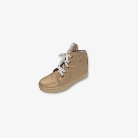 Botines para niña color dorado al estilo Orejas de Conejos