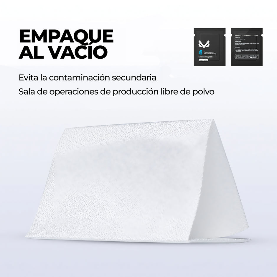 Paños de Microfibra VSGO V-CL01E para Limpieza de Lentes x 20 uds
