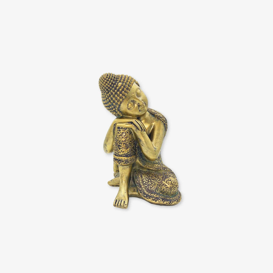 Buda Sentado Dorado para Decoración
