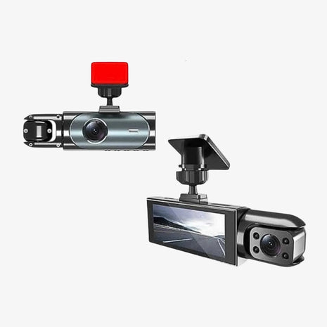 Cámara de Seguridad Dash Cam Dual 1080P para Auto y Mototaxi (Frontal + Interior)