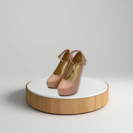 Tacones color Rosado para mujer con correa
