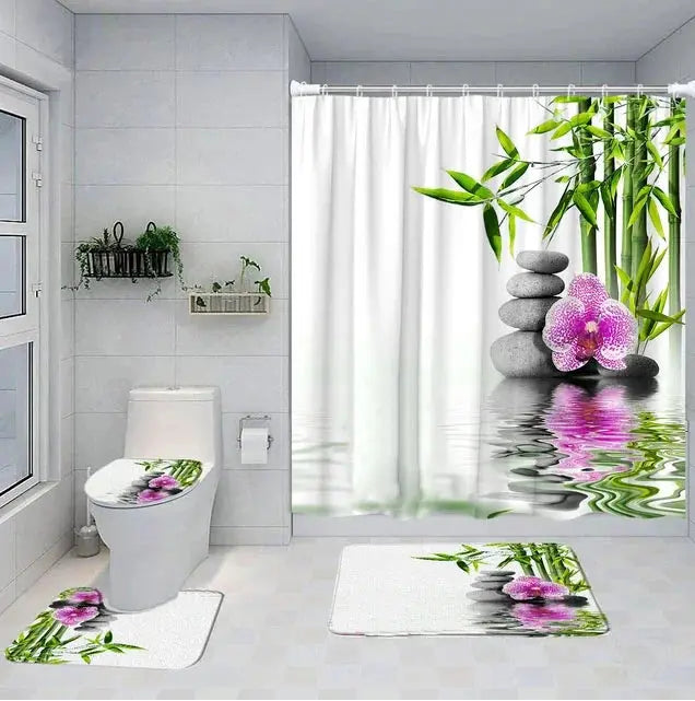 Set de Cortina Baño 4 en 1 - Diseños Modernos Calle Lima 51