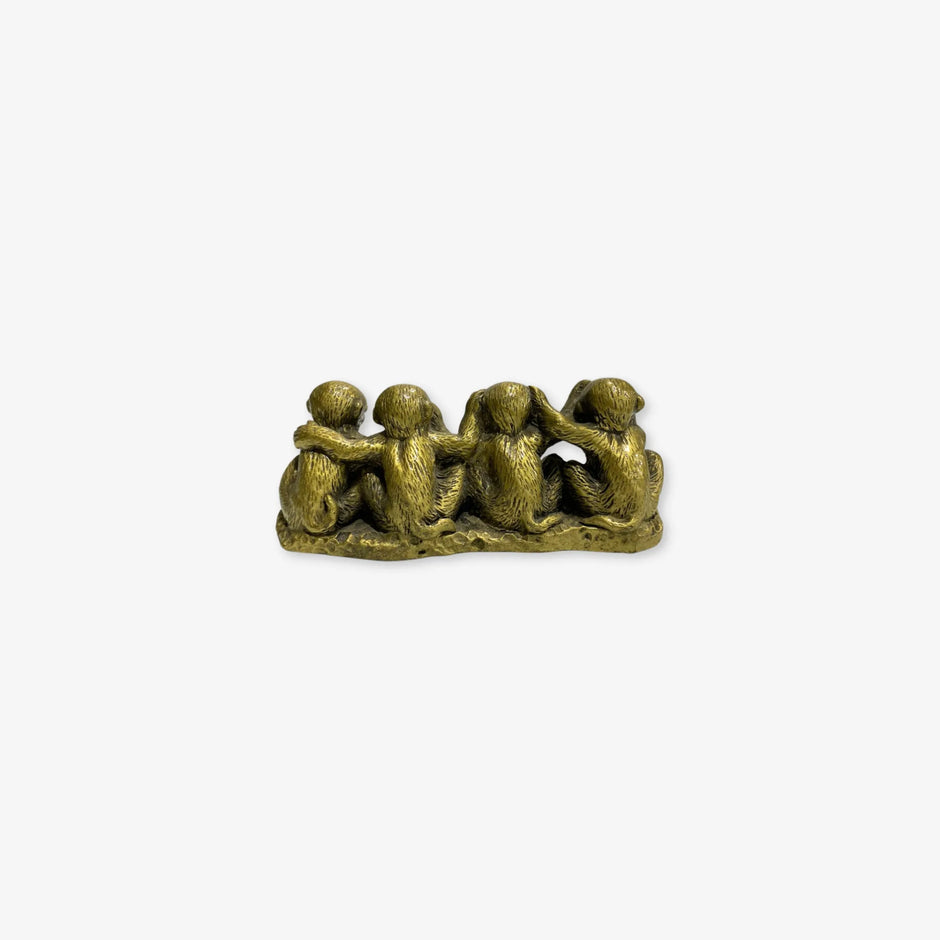 Adorno de 4 Monos para Decoración