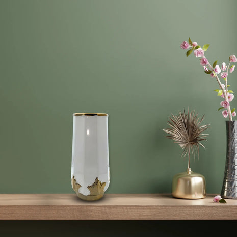 Jarrón Blanco para Flores y Decoración