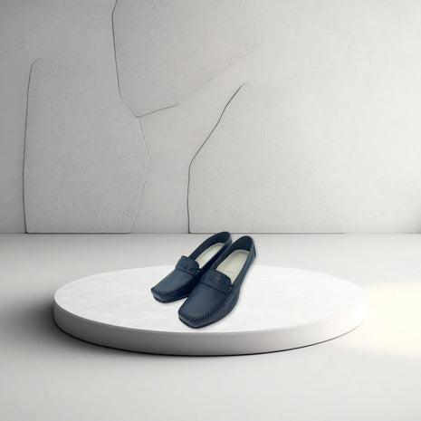 Mocasin con taco  para Mujer color Azul Marino
