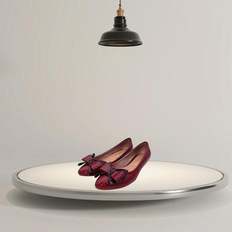 Zapatos Planos para mujer de charol con detalle Liston