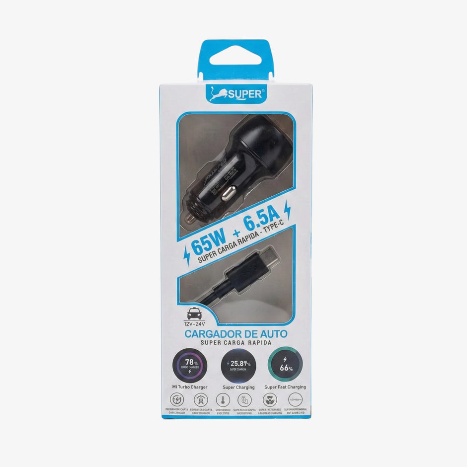Cigarrera Transparente Carga Ultra Rapida 65W Tipo C