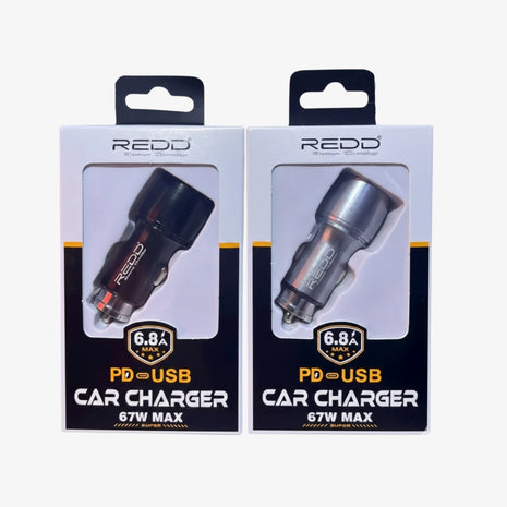 Cargador para Auto o Mototaxi Carga Rápida 67W PD y USB 6.8A