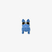 Figura de perro con gafas de sol, color azul y alcancía para  decoración para el hogar