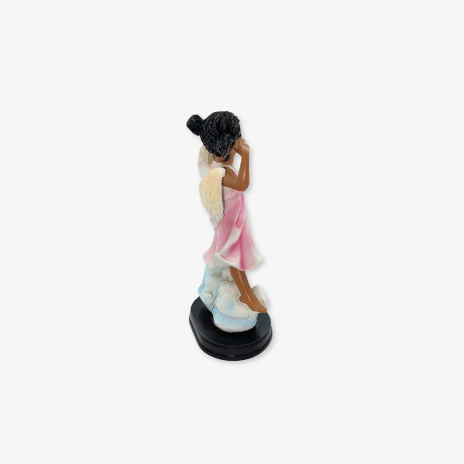 Par de Escultura de Ángeles de Colección de Cerámica