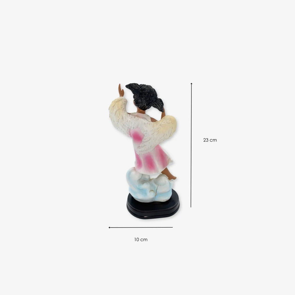 Par de Escultura de Ángeles de Colección de Cerámica