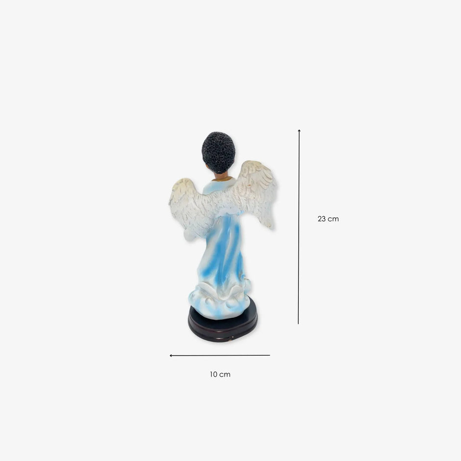 Par de Escultura de Ángeles de Colección de Cerámica