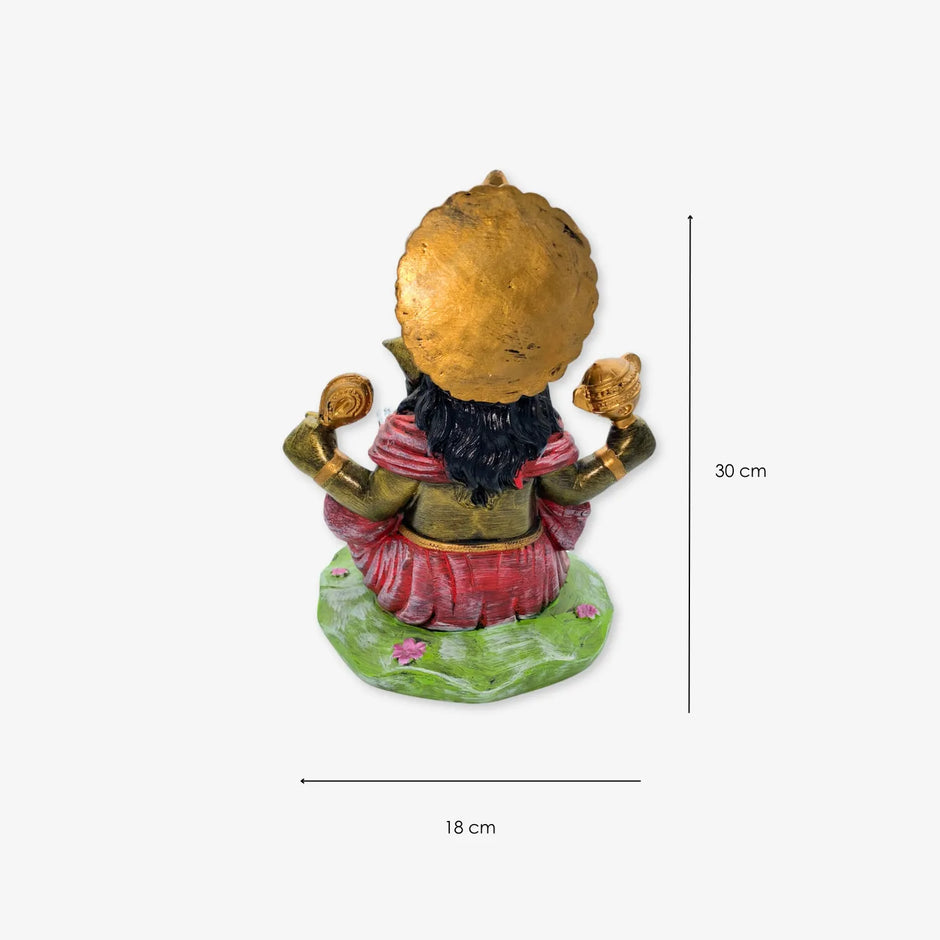 Estatua de Lord Ganesha en Oro - Elefante de Resina