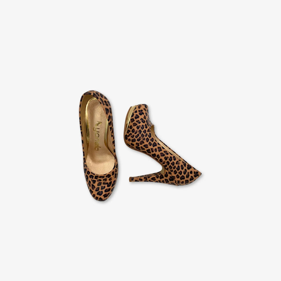 Tacones con Plataforma para Mujer con Diseño Animal Print