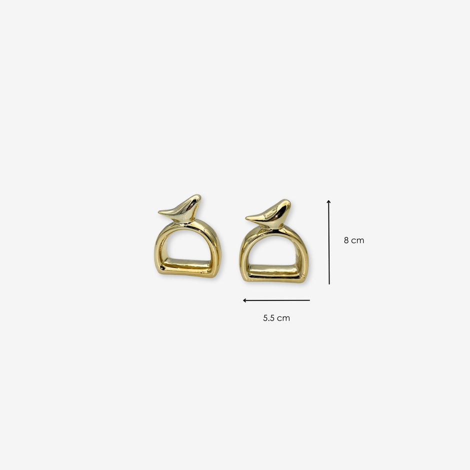 Set de 2 dorados para adornos