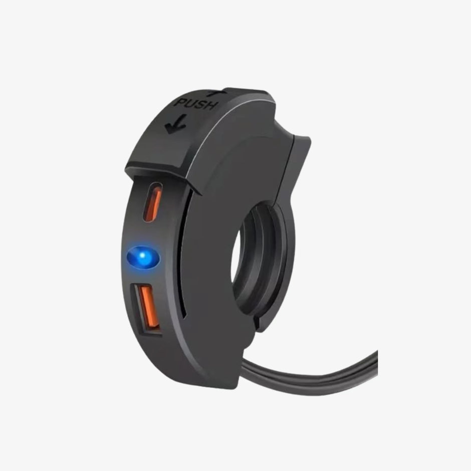 Cargador para Manillar de Moto  BS-E6731 (Carga Rápida 75W)
