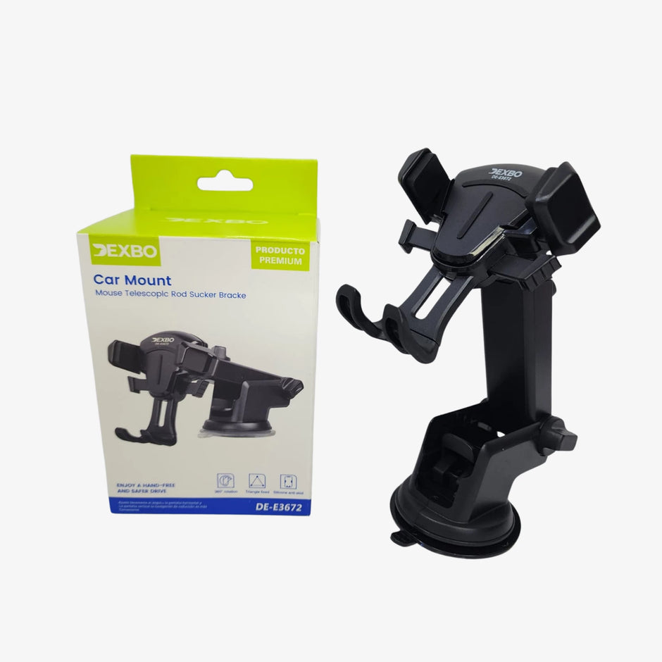 Soporte de Celular Premium con Brazo Extendible para Auto y Mototaxi