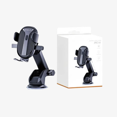 Soporte Ewtto Carbono con Franja 360° Ventosa para Auto y Mototaxi