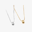 Set de Collar y Aretes Gota Minimalista Estilo Chunky