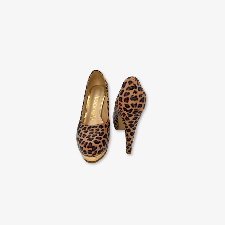 Tacones con Plataforma para Mujer con Diseño Animal Print